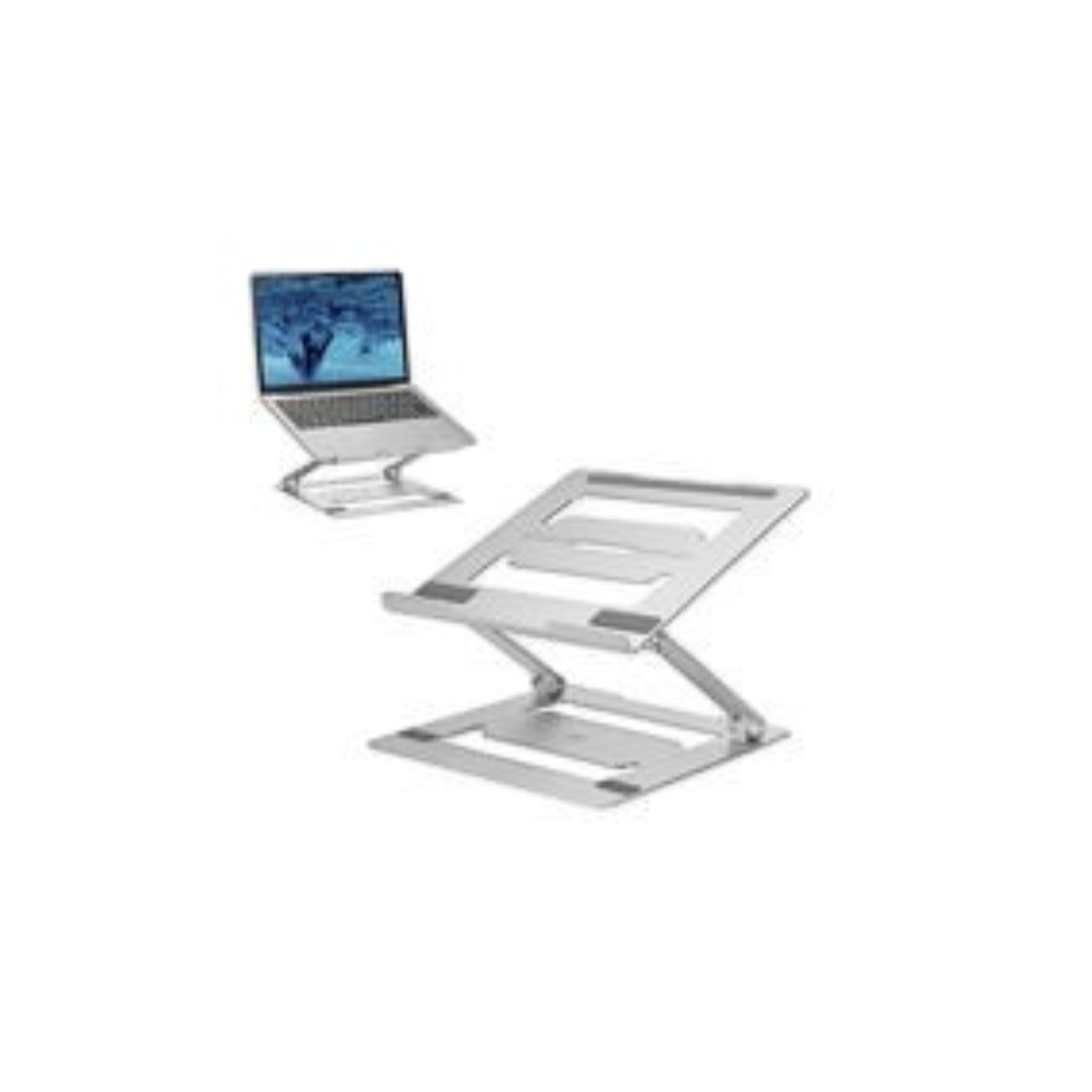 ACT Laptopstandaard aluminium, opvouwbaar, traploos in hoogte verstelbaar