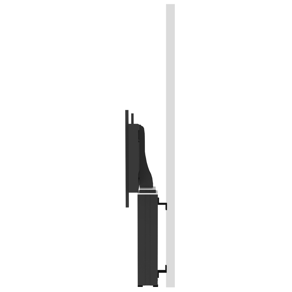 Elektrisch in hoogte verstelbare XL monitor muurbeugel, 50 cm slag