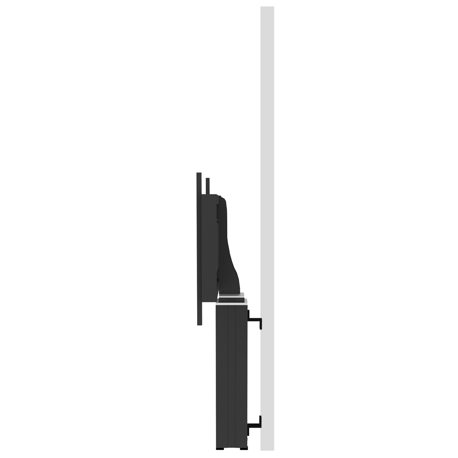 Elektrisch in hoogte verstelbare XL monitor muurbeugel, 50 cm slag