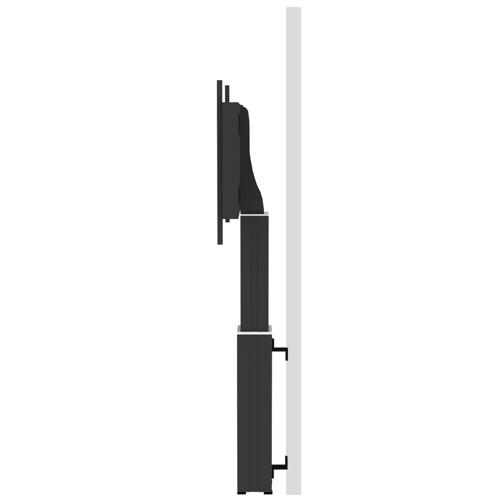 Elektrisch in hoogte verstelbare XL monitor muurbeugel, 50 cm slag