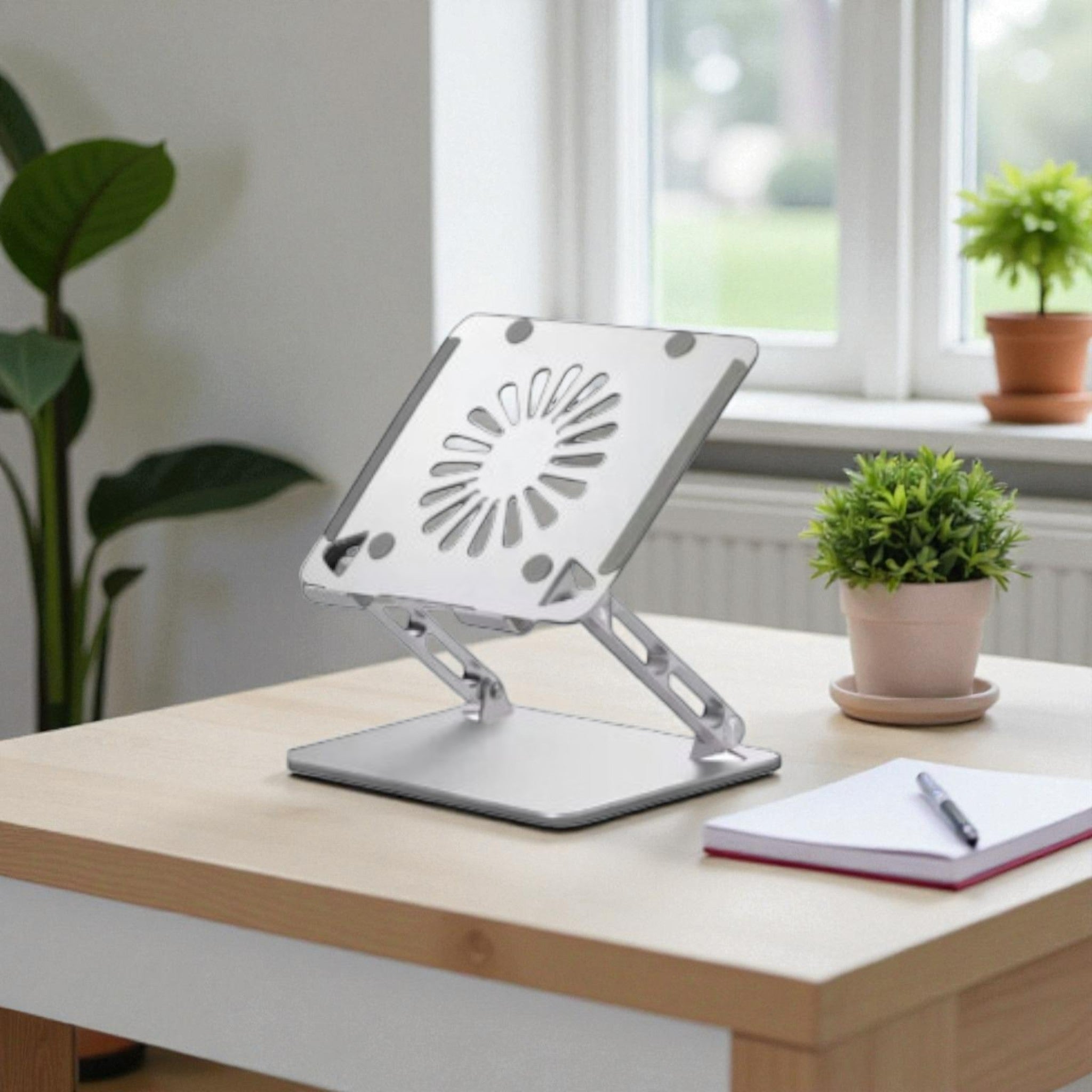 Premium Laptopstandaard – Grijs & Verstelbaar